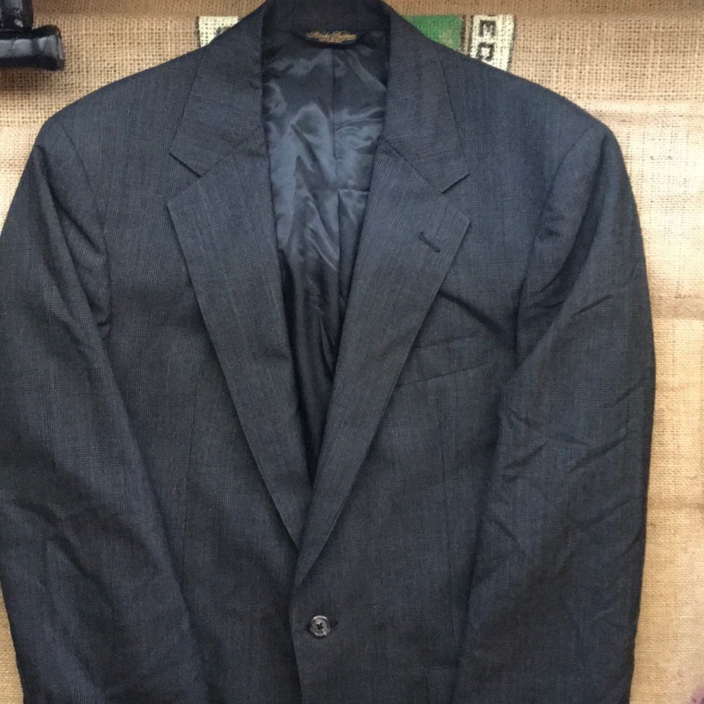 Brooks Brothers Grey Check Full Suit